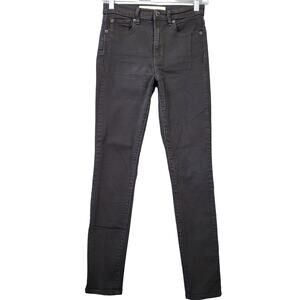 Gap 1969 Black Skinny Jeans Stretch Y2K Classic Zip Cotton Denim Women's Size 26